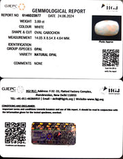 3.89/CT Natural Fire Opal with Govt. Lab Certificate-8991